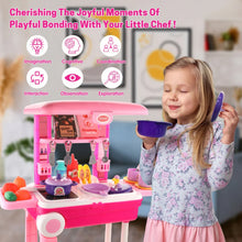 Kitchen Set Kids with Suitcase Role Play Cooking Toy for Girls & Boys (3+) - jamol.co.in