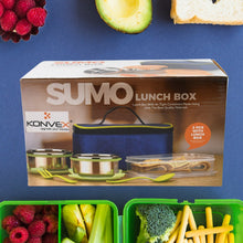 Sumo Lunch Box with Bag – Plastic Lunch Box & Spoon/Fork Set (2 Pc) - jamol.co.in
