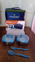 Sumo Lunch Box with Bag – Plastic Lunch Box & Spoon/Fork Set (2 Pc) - jamol.co.in